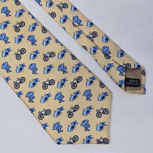 TOUR DE FRANCE 1996 VINTAGE SILK TIE YELLOW BLUE BIKE JERSEY FLAG 3.75" X 58"